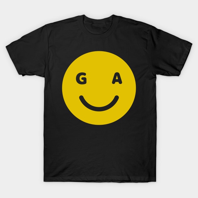 Georgia Smiley Face T-Shirt by goodwordsco